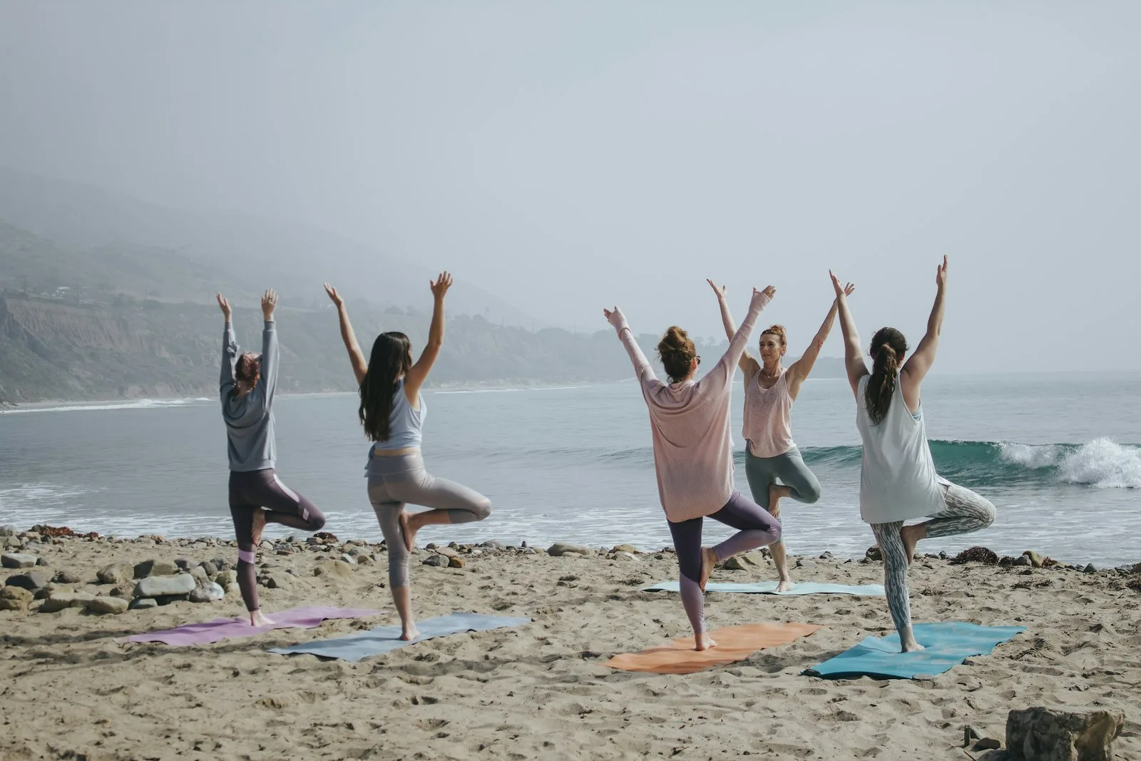 Rolled yoga mats