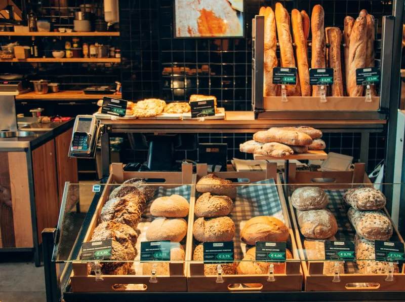 Freshly baked croissants