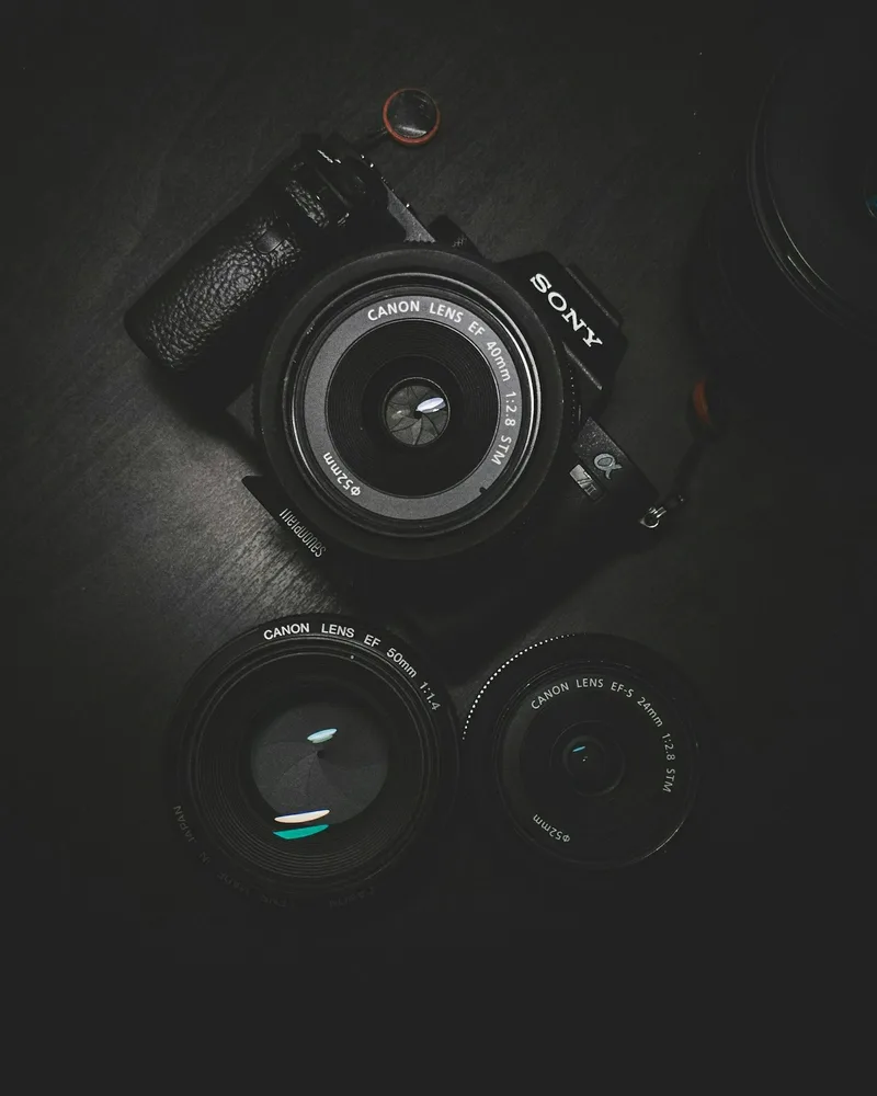A vintage camera