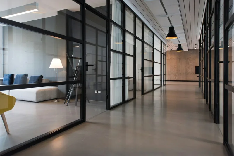 Open-plan office interior
